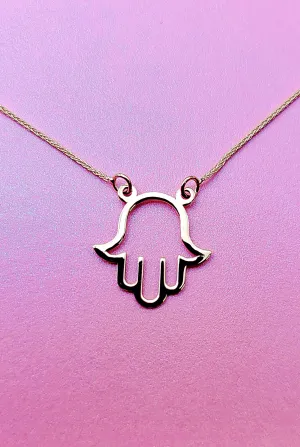 14k Gold "Hamsa Hand Necklaces"