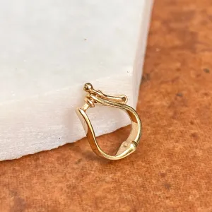14KT Yellow Gold Omega Bail Slide Pendant Enhancer 6mm