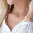 16" Gold Necklace- Honesty Charm