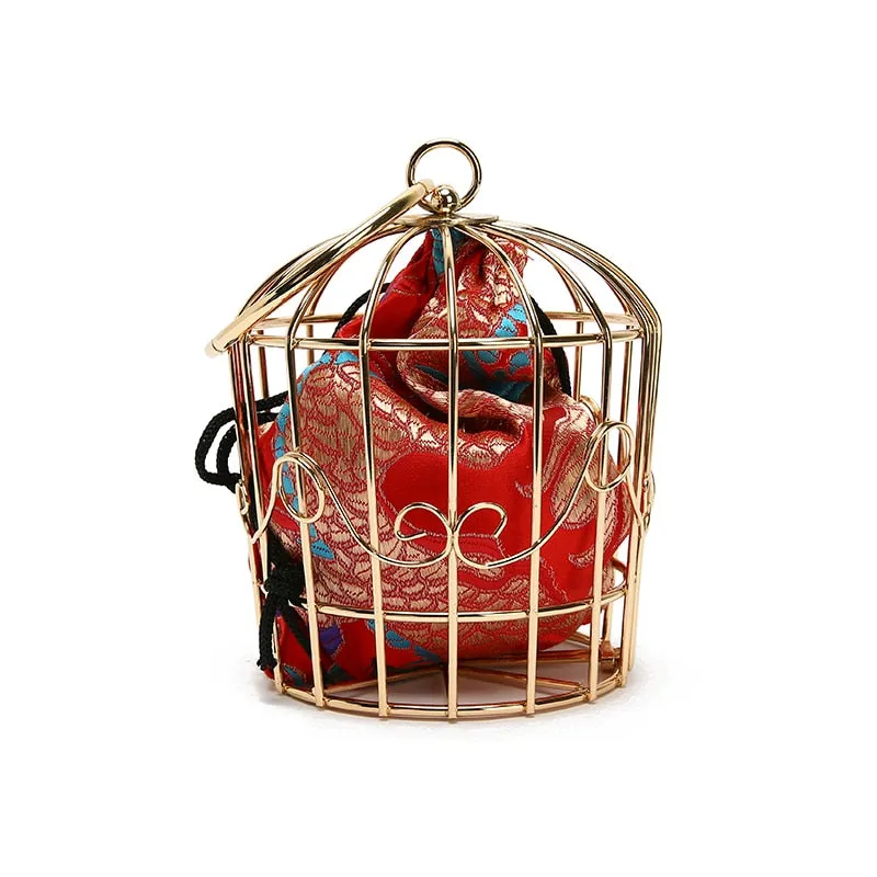 2020 Retro Birdcage Clutch Bag