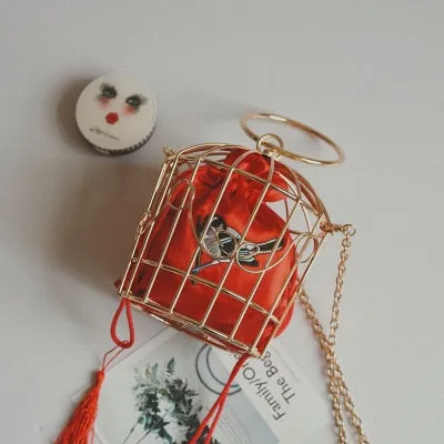 2020 Retro Birdcage Clutch Bag
