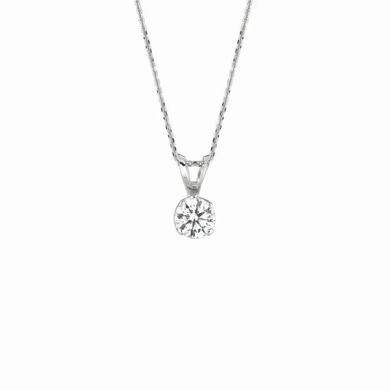 25 POINTER DIAMOND NECKLACE 14K GOLD (0.25 CTW)