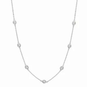 3 POINTER DIAMOND HALF WAY AROUND NECKLACE 14K GOLD (0.25 CTW)