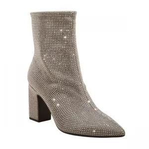 A New Day Womens Cassidy Rhinestone Ankle Boots 91636630 Silver Gray 8.5M