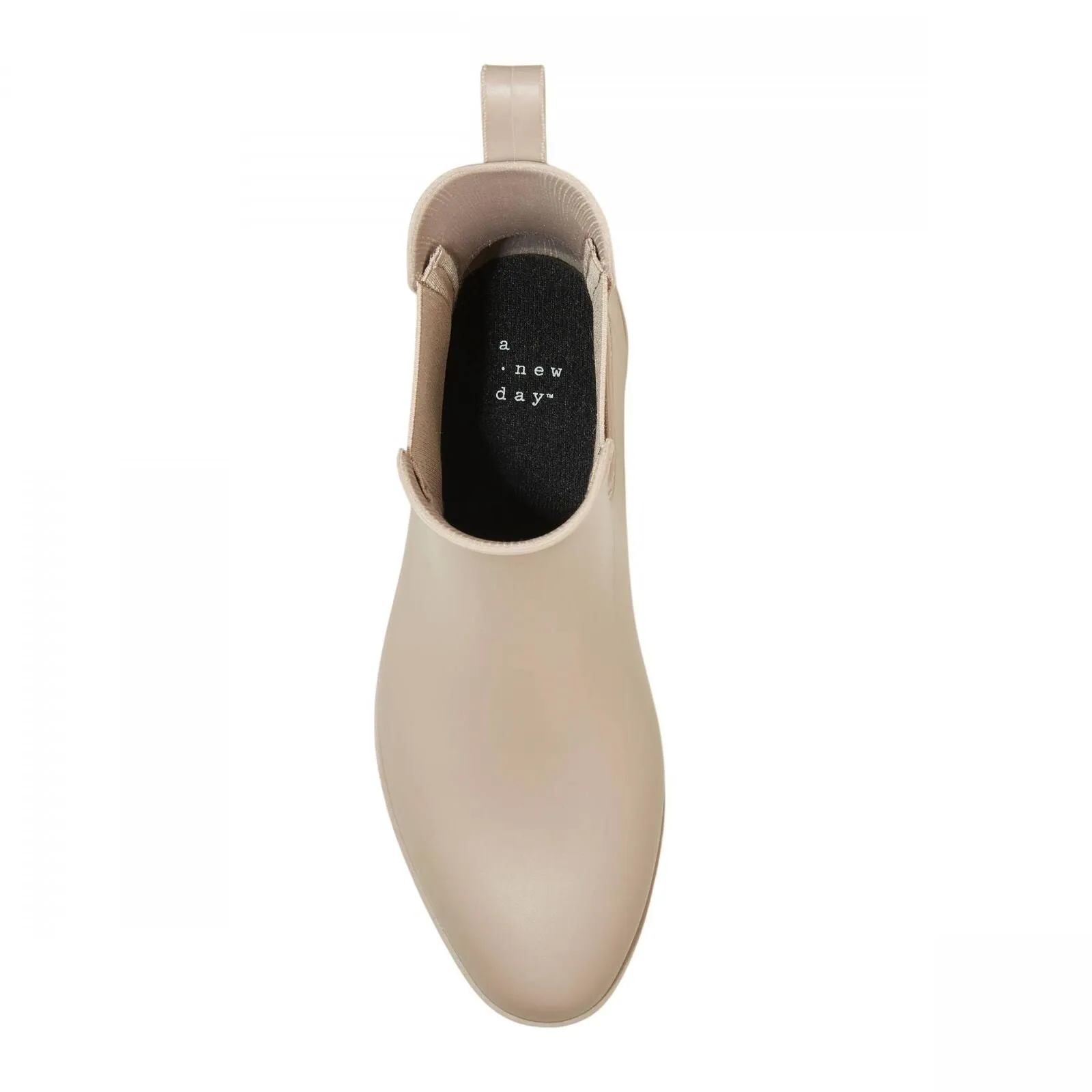 A New Day Womens Chelsea Rain Boots 81885620 Taupe Brown 10M