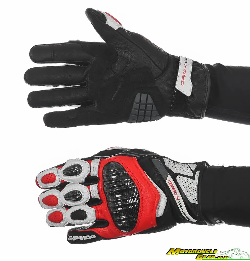 A193-014-XL Spidi Carbo 4 Coupe Gloves BWR XL