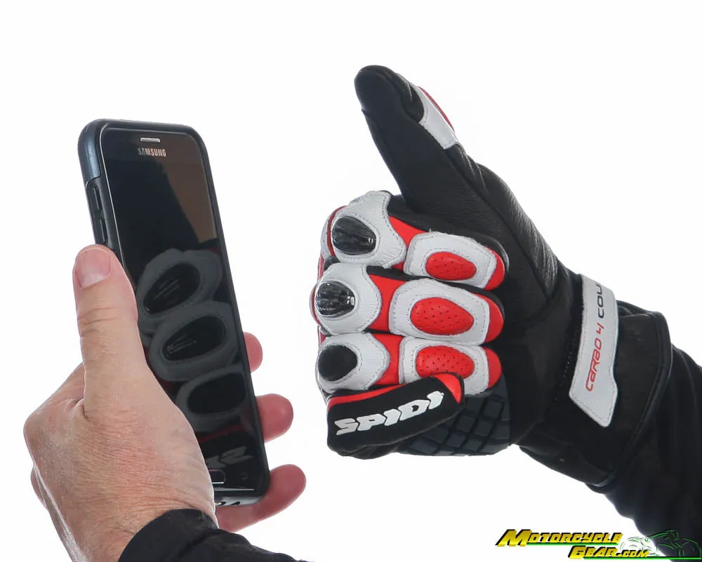 A193-014-XL Spidi Carbo 4 Coupe Gloves BWR XL