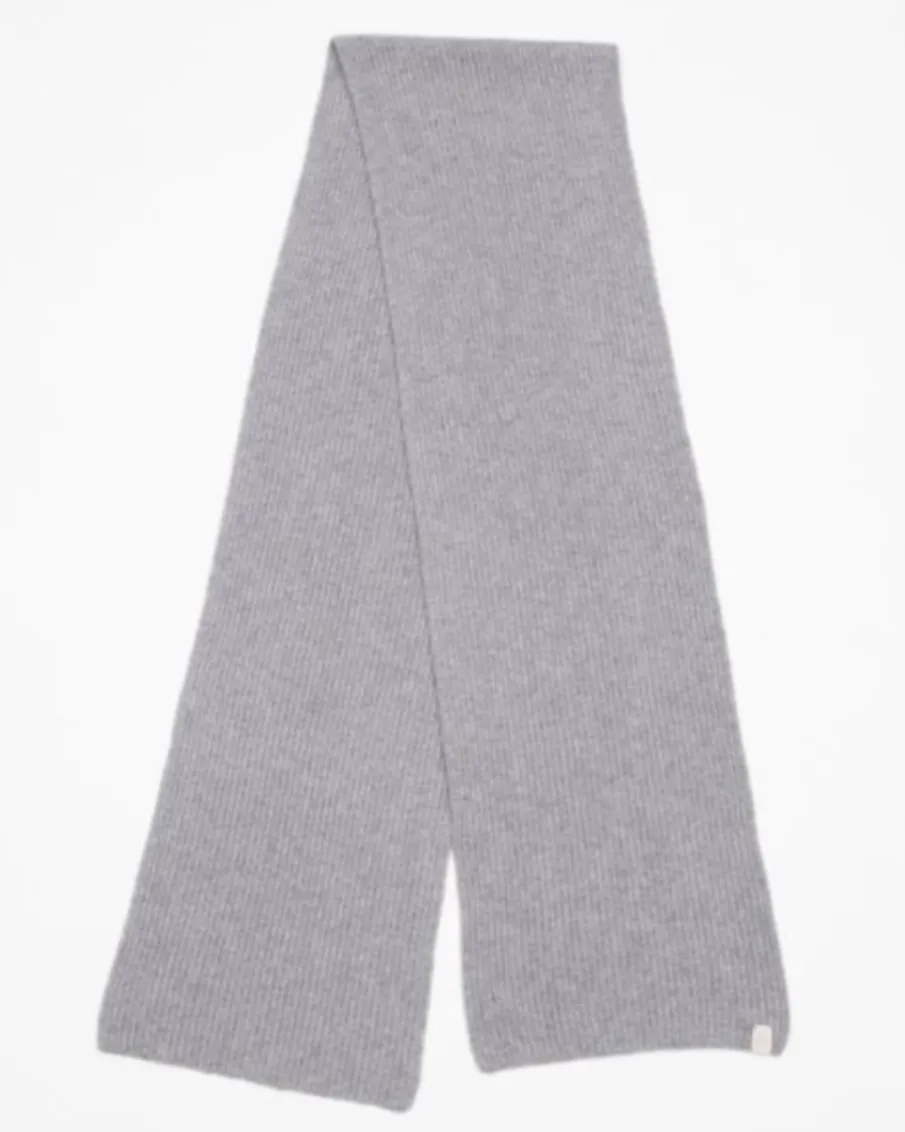 Ace Cashmere Scarf | Ivory   Grey
