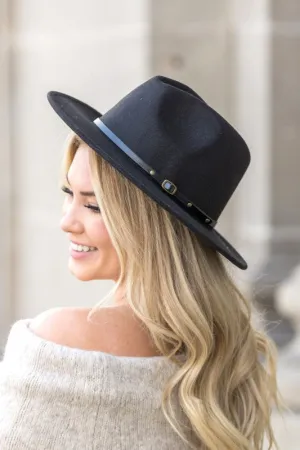 Aili's Corner Buckle Accent Fedora
