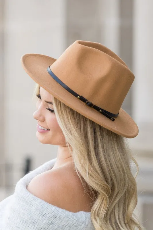Aili's Corner Buckle Accent Fedora