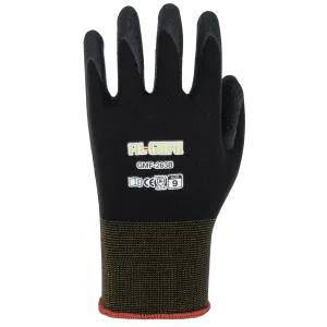 AL-GARD GMF-263B Nitrile Coated Black Nylon Touchscreen Compatible Work Gloves