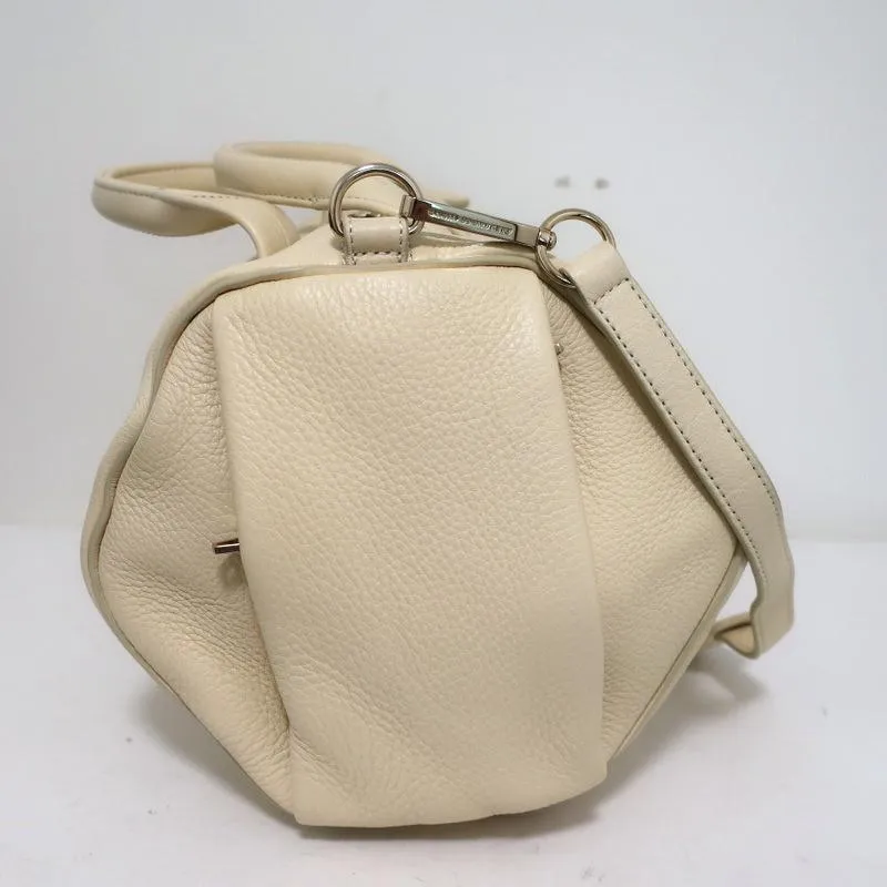 Alexander Wang Rocco Dumbo Studded Duffle Bag Meringue Leather Satchel NEW