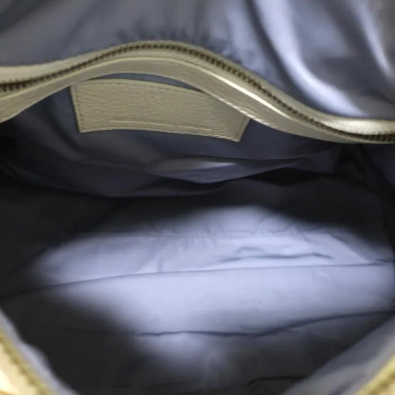 Alexander Wang Rocco Dumbo Studded Duffle Bag Meringue Leather Satchel NEW