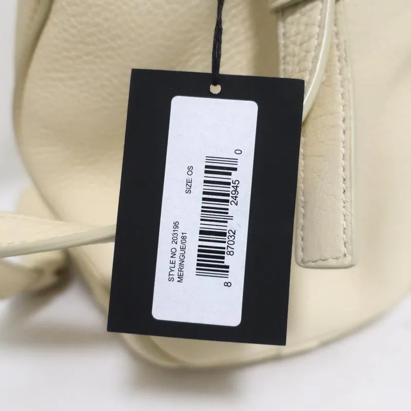 Alexander Wang Rocco Dumbo Studded Duffle Bag Meringue Leather Satchel NEW