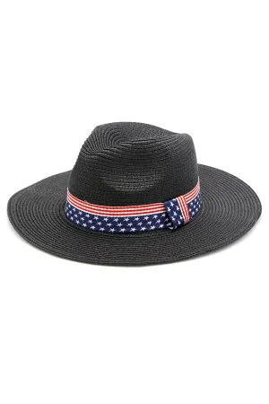 American Flag Sun Hat Black - Pack of 6
