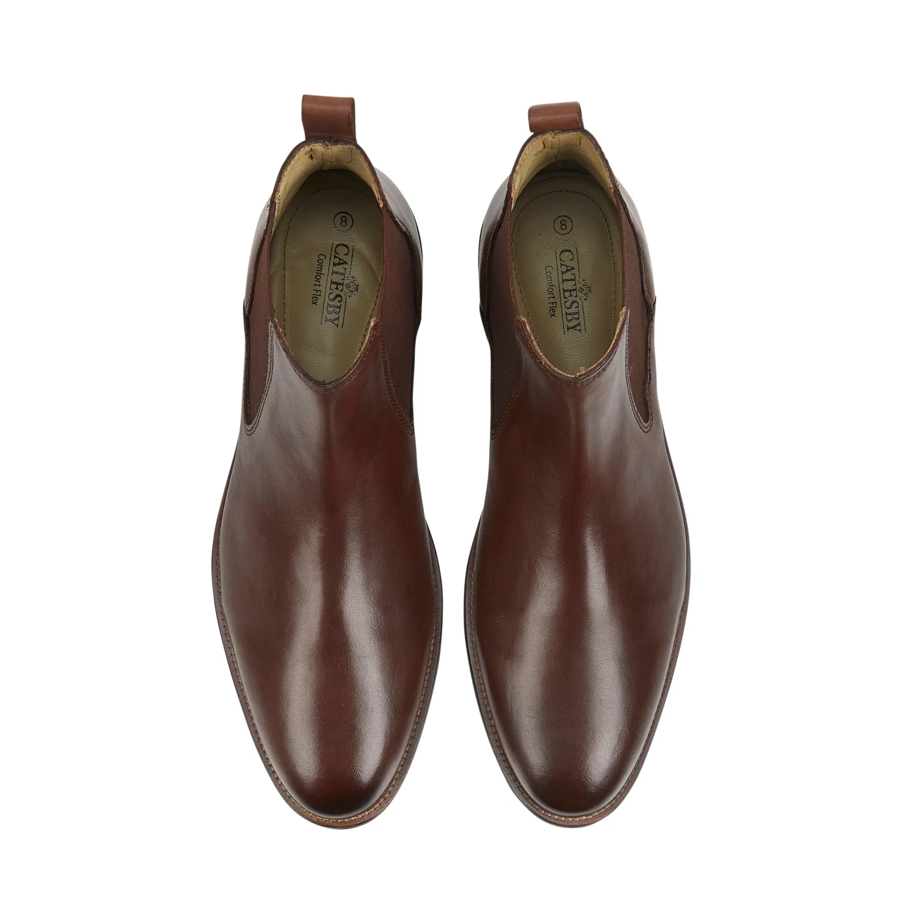 Andrew Men's Comfort Flex Chelsea Boots - Brown