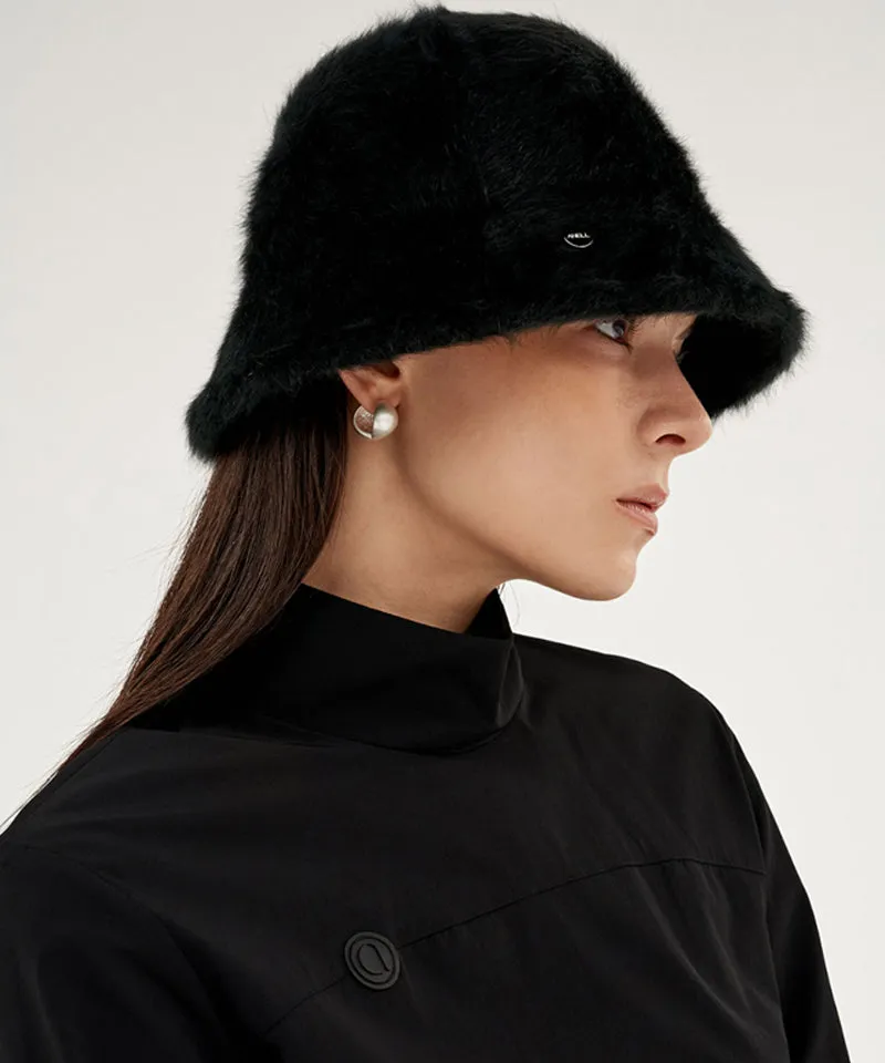 Anell Golf Mu Angora Bucket Hat - Black