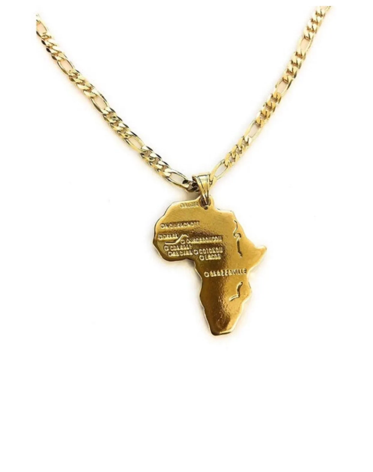 ANKH NECKLACE 24k gold, nefertiti necklace ,africa map necklace 3 piece set,anhk necklace,ankh,ankh,men ankh necklace ,father day gift