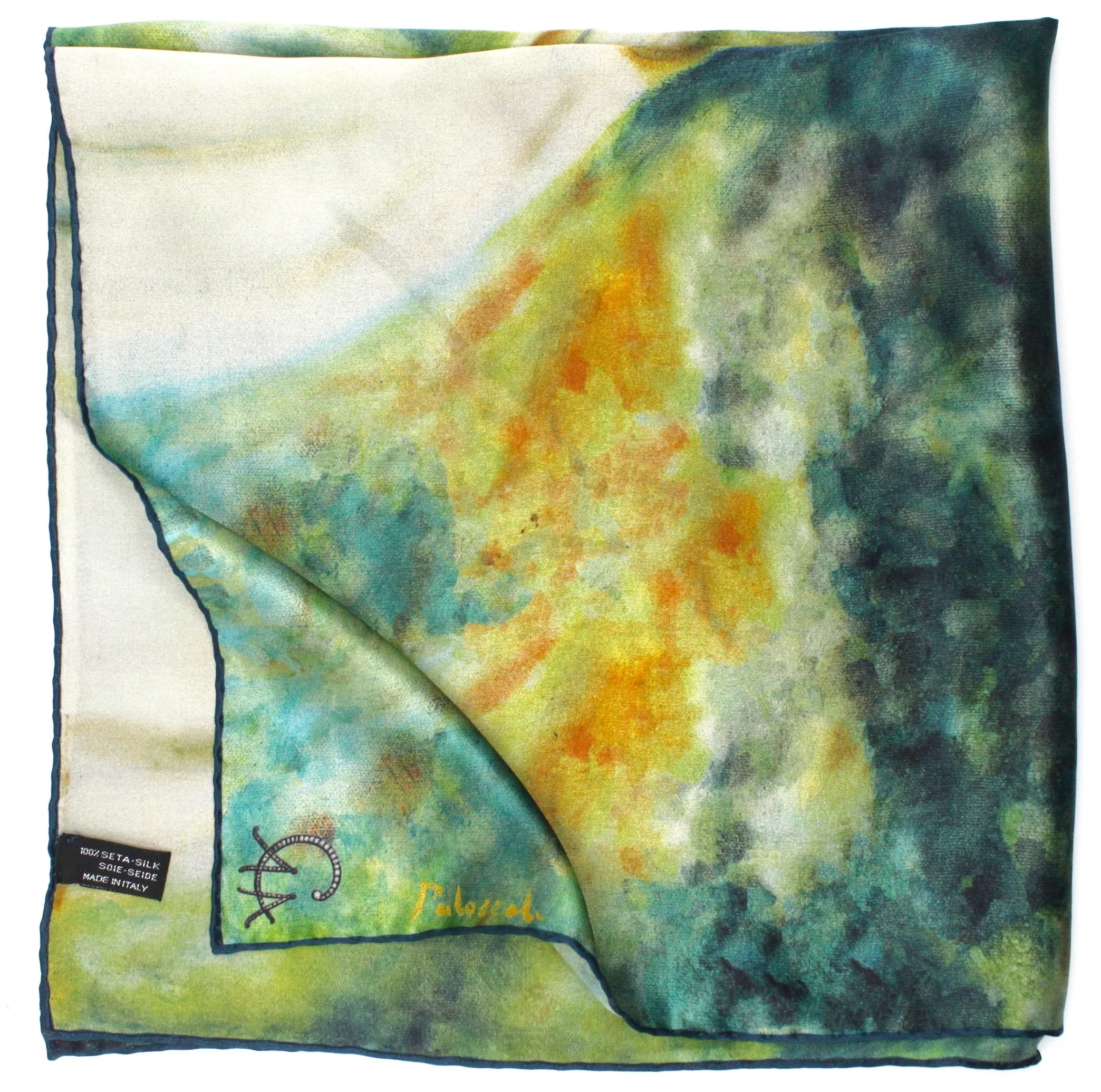 Archangel Unicorn Italian Silk Satin - 110 x 110 cm