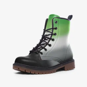 Aromantic combat boots