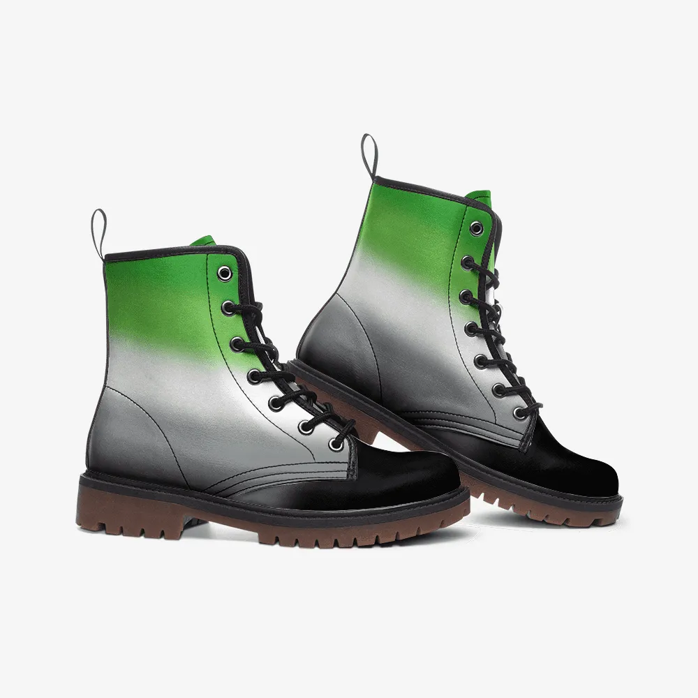 Aromantic combat boots