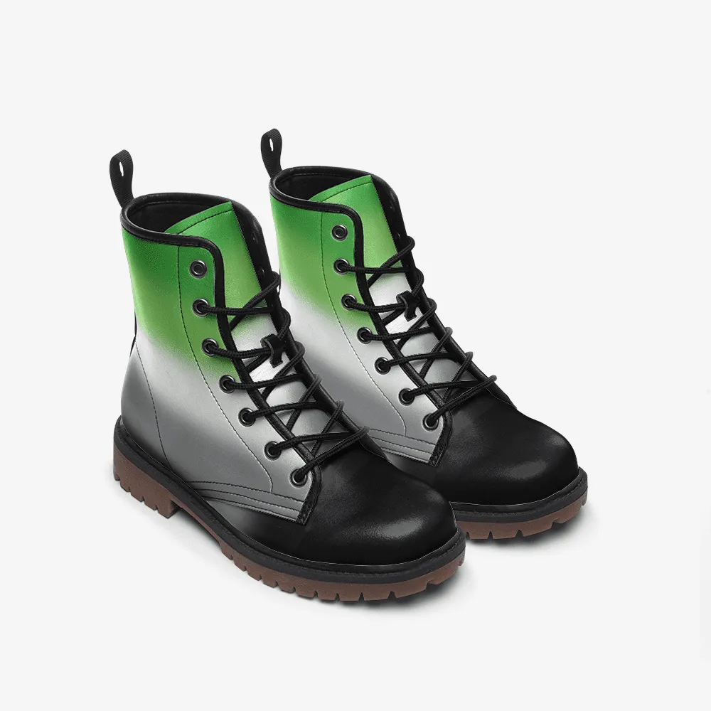Aromantic combat boots