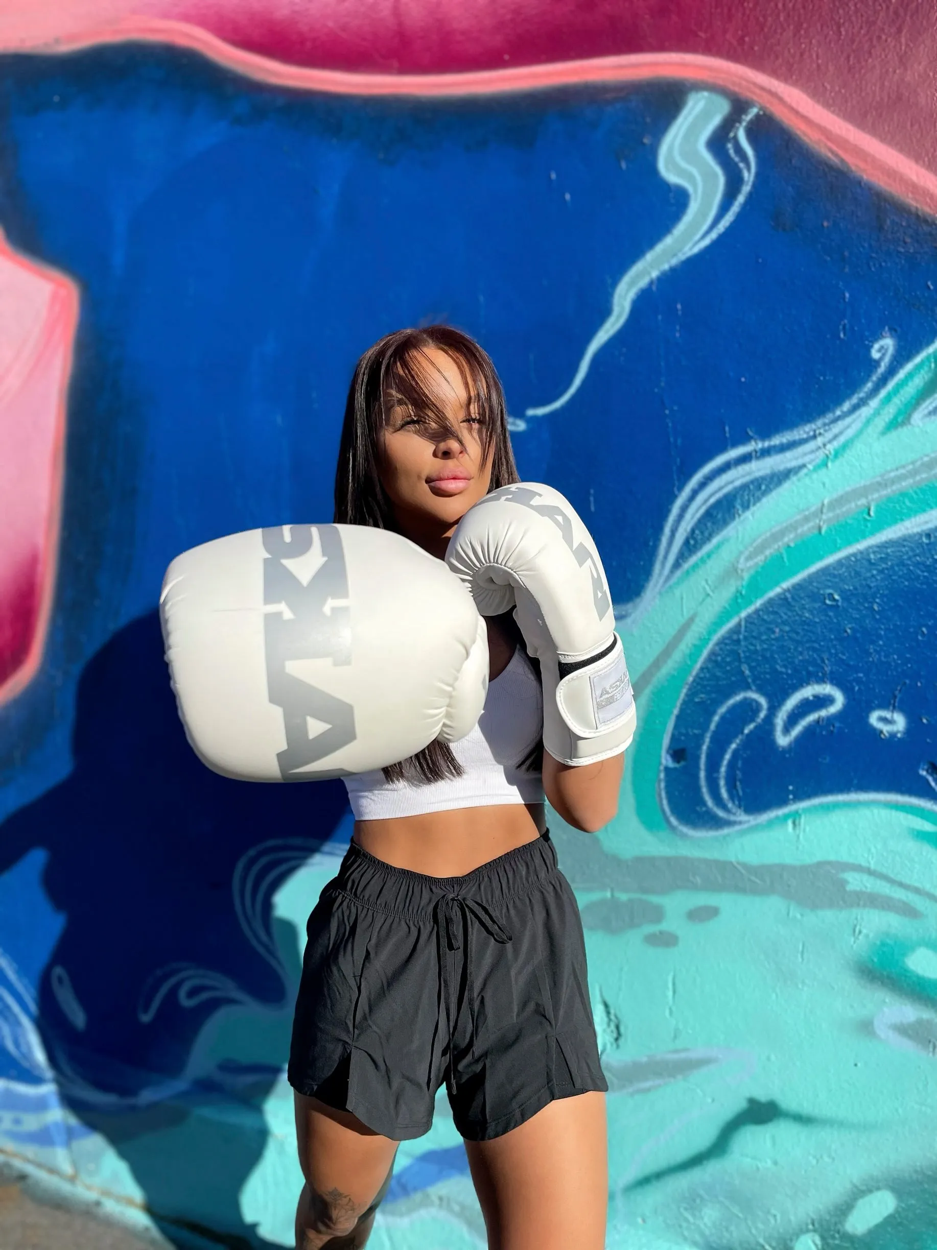 ASKARI WHITE SENSATION BOXING GLOVES