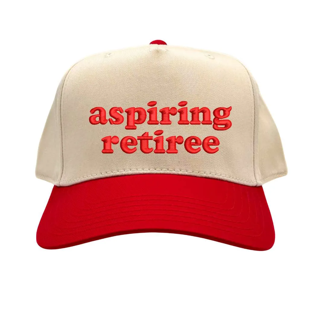 Aspiring Retiree 5 Panel Baseball Hat