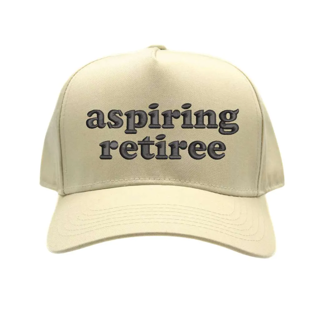 Aspiring Retiree 5 Panel Baseball Hat