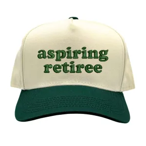 Aspiring Retiree 5 Panel Baseball Hat