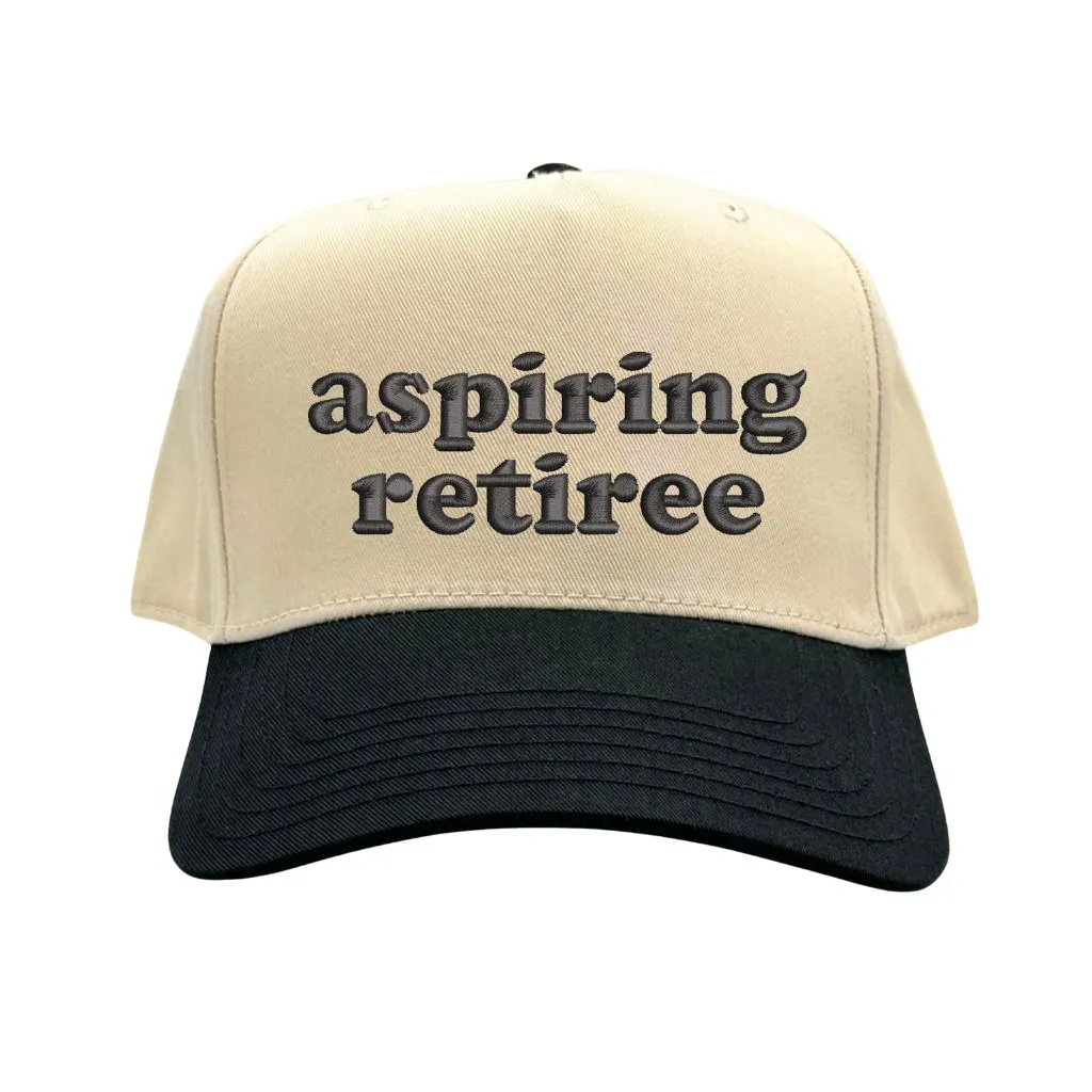 Aspiring Retiree 5 Panel Baseball Hat
