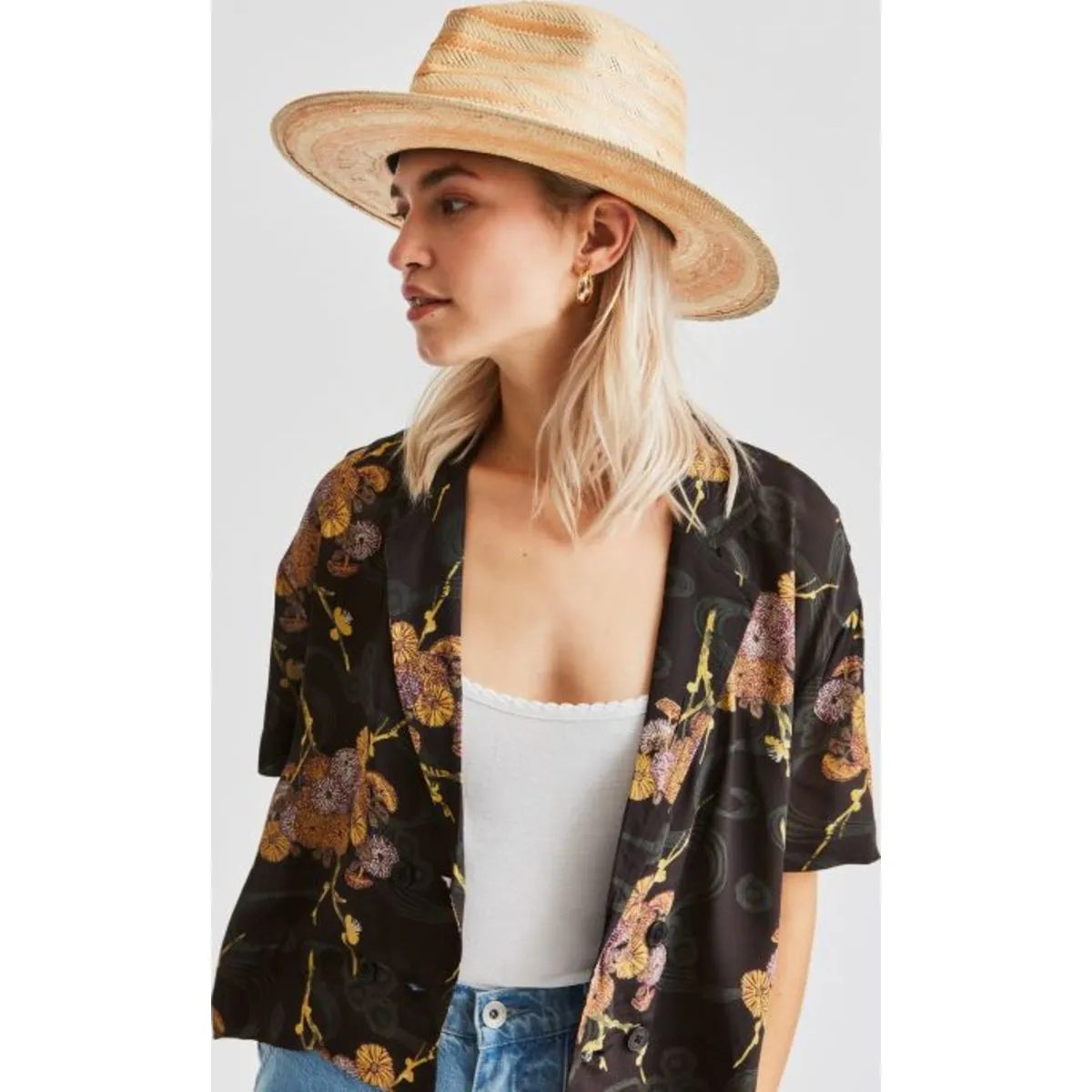 Aurora Fedora - Peach/Tan