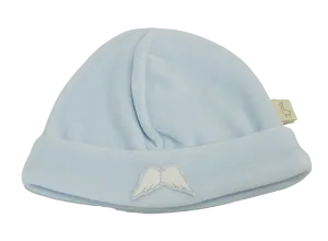 Baby Gi Angel Wings Velour Beanie - Blue