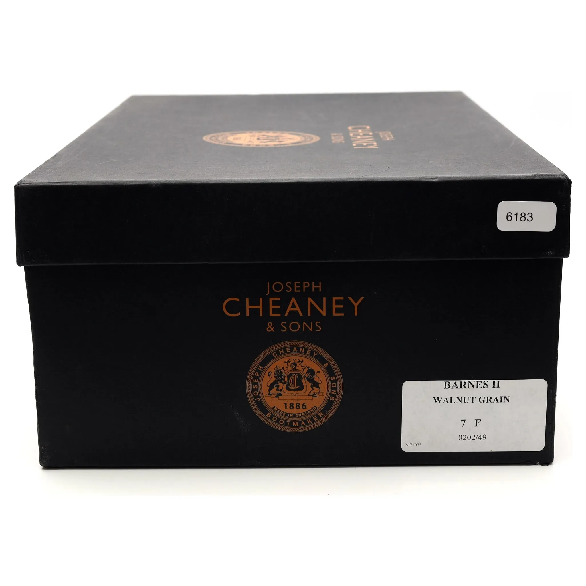 'Barnes II' Dark Brown Grain Leather Boots UK 7 F