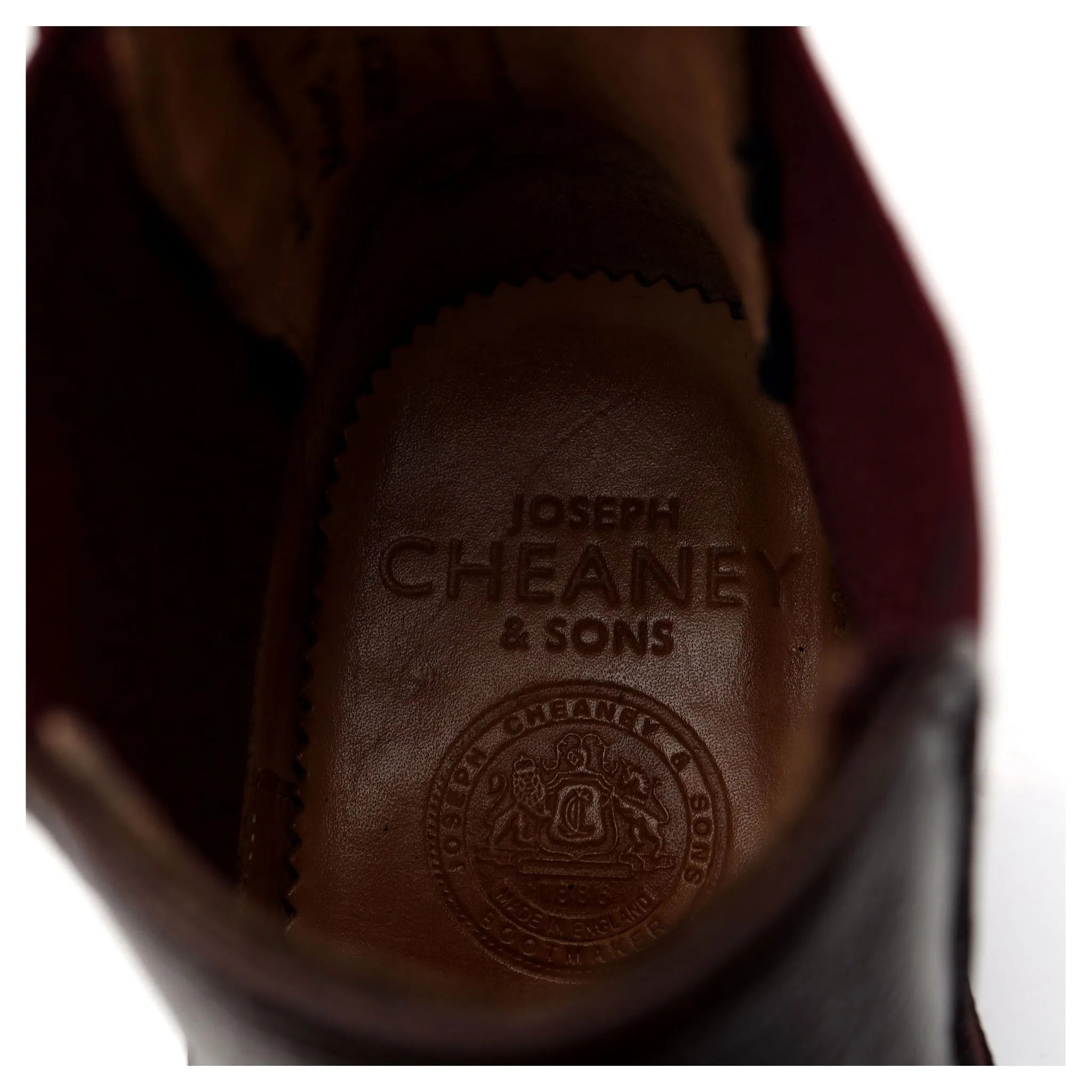 'Barnes II' Dark Brown Grain Leather Boots UK 7 F