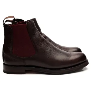 'Barnes II' Dark Brown Grain Leather Boots UK 7 F