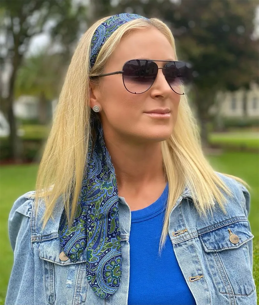 Barshaw Blue Hair Scarf