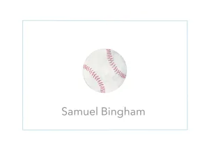 Baseball Luggage Tag