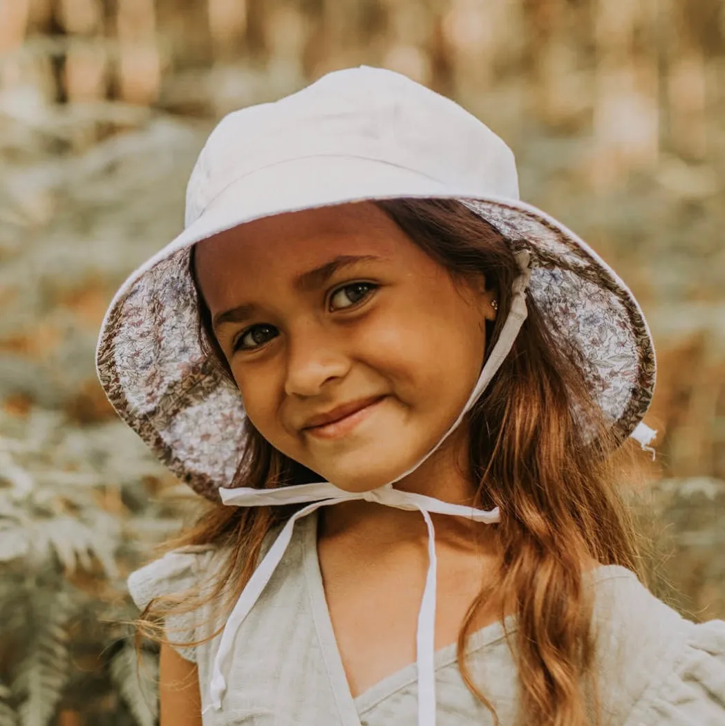 Bedhead Hats | Heritage Girls Reversible Sun Hat | Winnie/Blanc