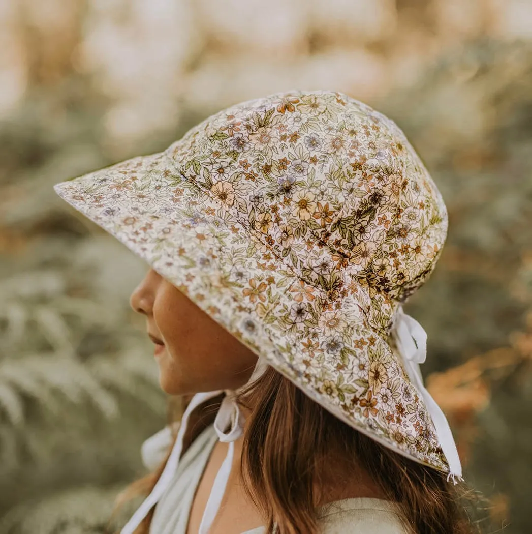 Bedhead Hats | Heritage Girls Reversible Sun Hat | Winnie/Blanc