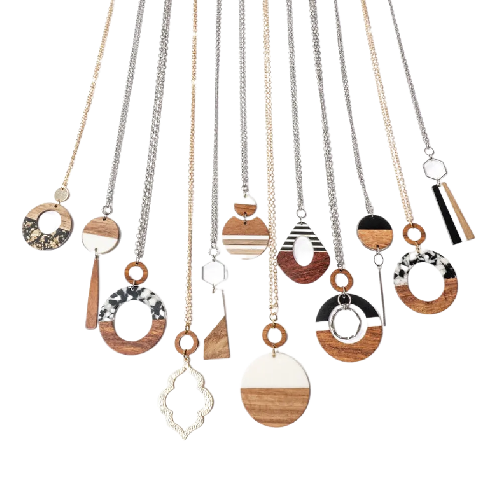 Bel Jewelry - Walnut Necklace Assortment