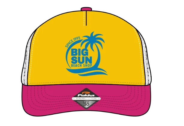 Big Sun Embroidered Trucker Hat - NEW