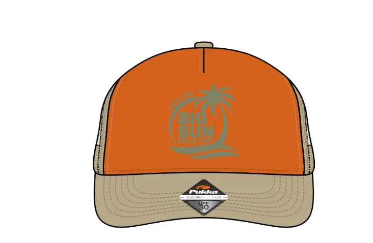 Big Sun Embroidered Trucker Hat - NEW