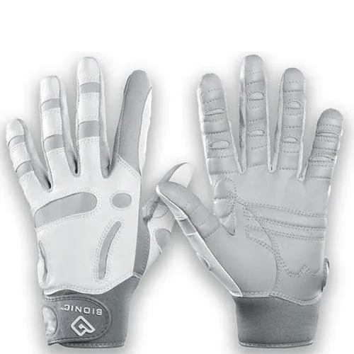 Bionic Ladies ReliefGrip Golf Glove L Silver (GFRF-W-L-SV-LG) LH