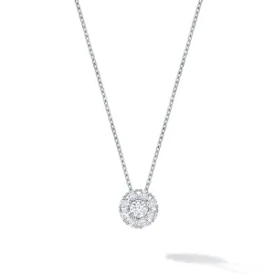 Birks 18K White Gold and Diamond Snowflake Necklace
