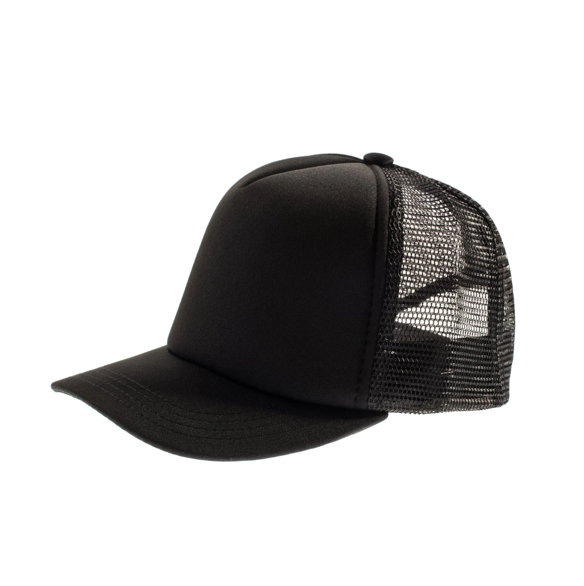 Black Baseball Trucker Hat
