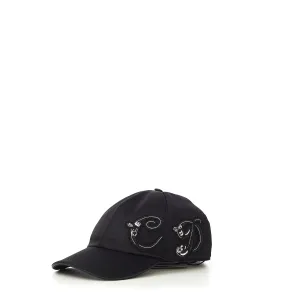 Black Dior And Kenny Scharf Baseball Cap