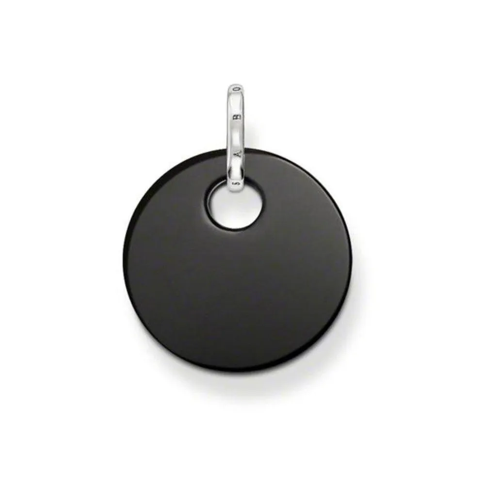 Black Disc Pendant
