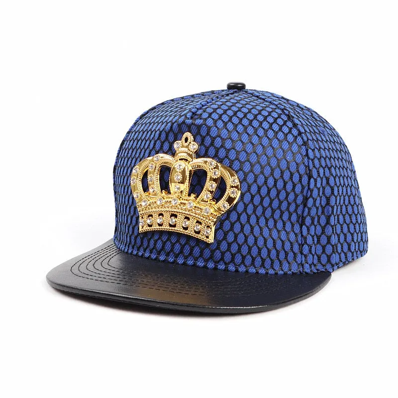 Bling Women Baseball Cap Crown Rhinestone Sun Hats Adjustable Hat