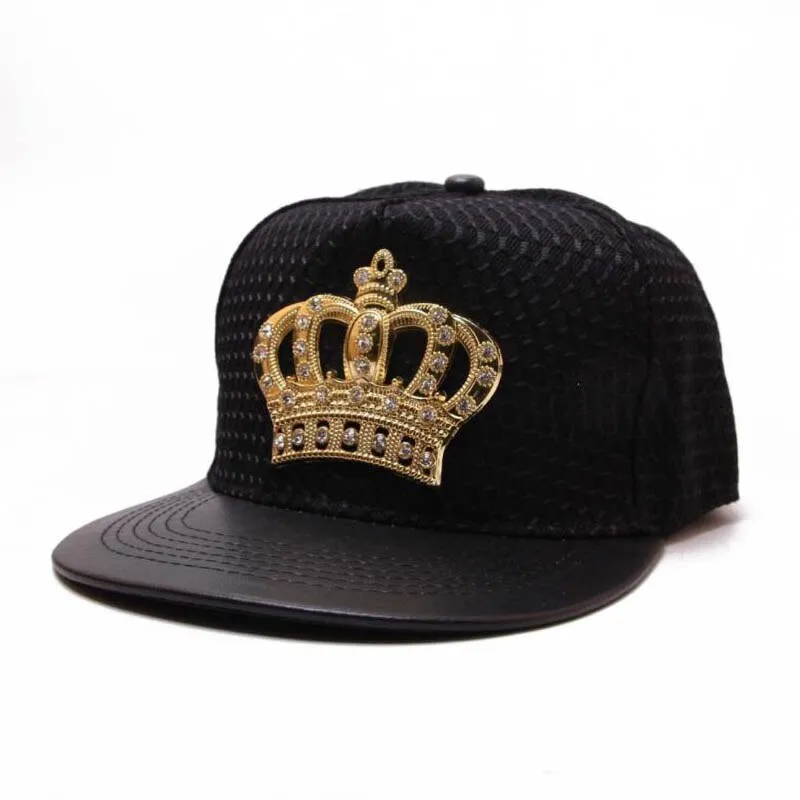 Bling Women Baseball Cap Crown Rhinestone Sun Hats Adjustable Hat